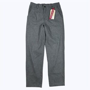 Alpha Industries Mackinaw Wool Pull On Pants Low Waist Gray NWT Sz 32x31 $175
